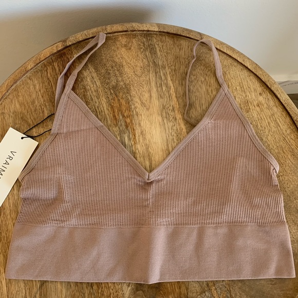 Bralette Open Back Tank Top Seamless Wireless Bra - Picture 4 of 8